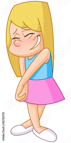Shy girl