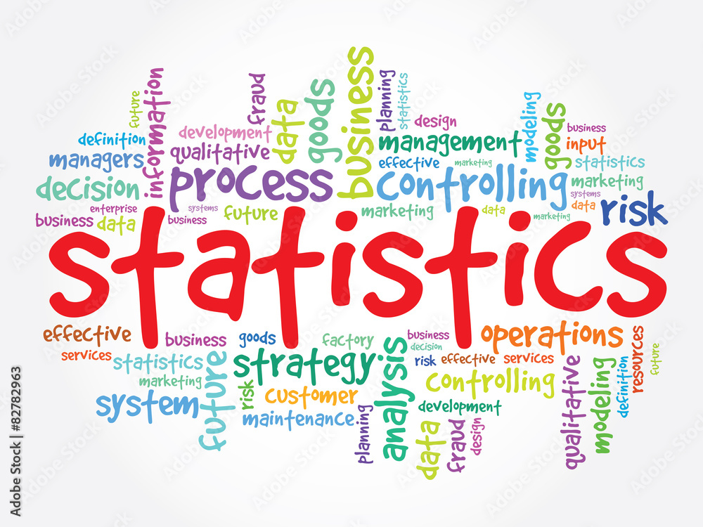 Obraz premium STATISTICS word cloud, business concept