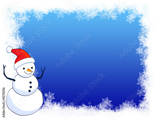 Snowman bacckground