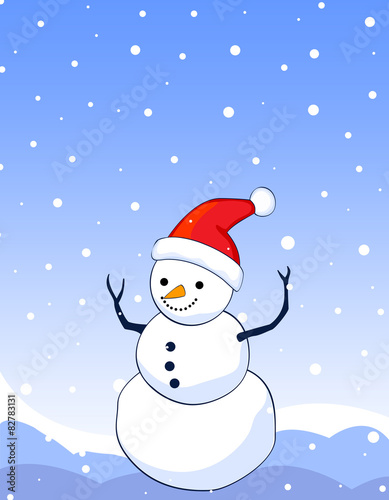 Snowman background © nalinn