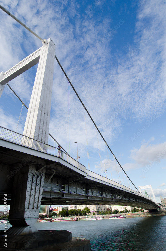 Obraz premium Erzsebet bridge - Erzsebet hid in Budapest, Hungary