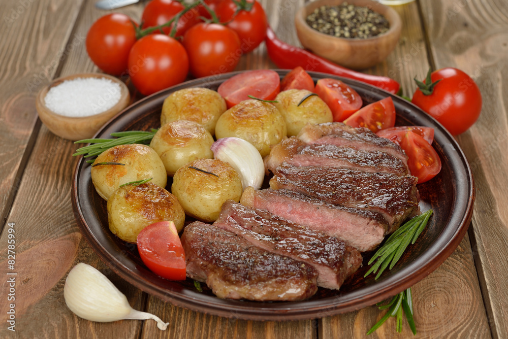 Steak with potatoes Steak with potatoes