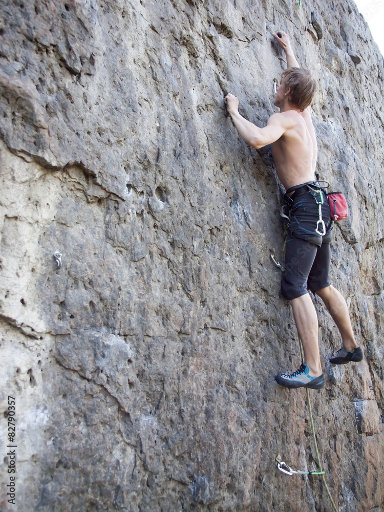Man overcomes obstacles. Man overcomes obstacles.