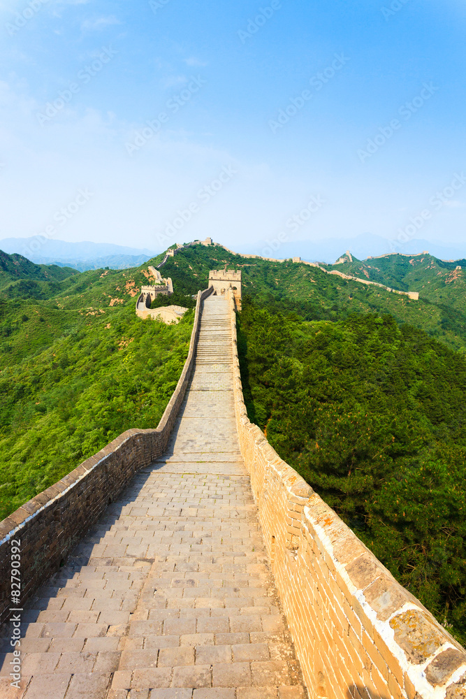 Great wall under sunshine