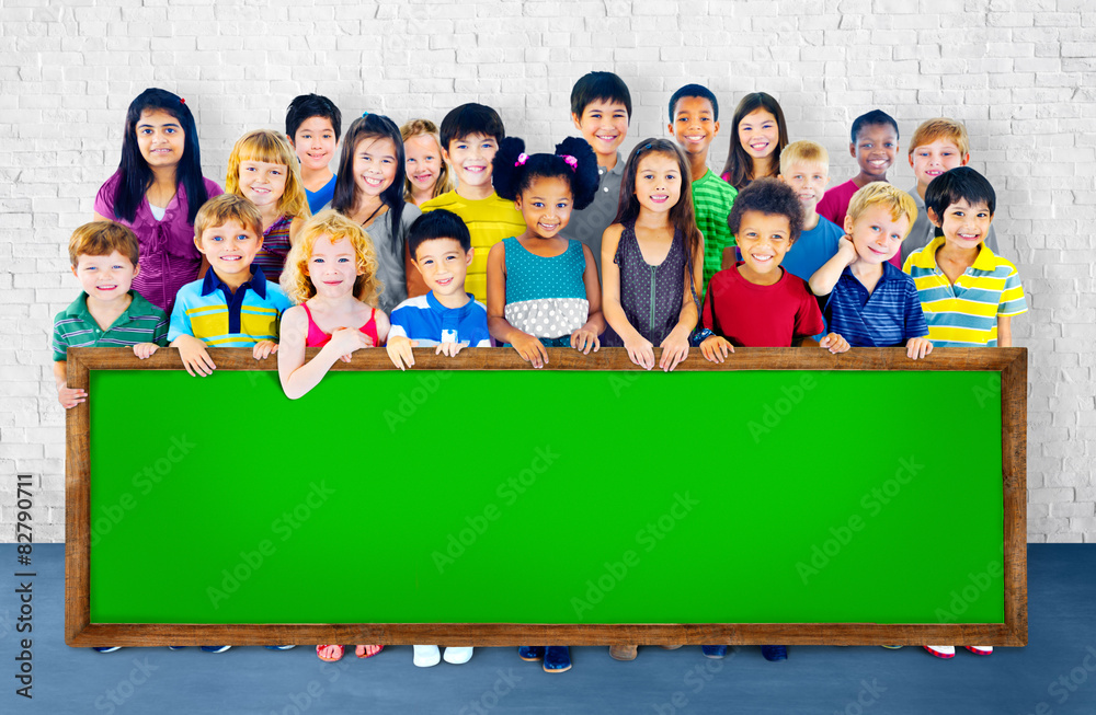 Diversity Children Friendship Innocence Smiling Concept Diversity Children Friendship Innocence Smiling Concept