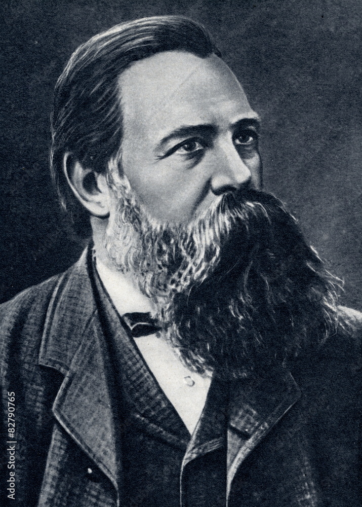 Obraz premium Friedrich Engels, German social scientist