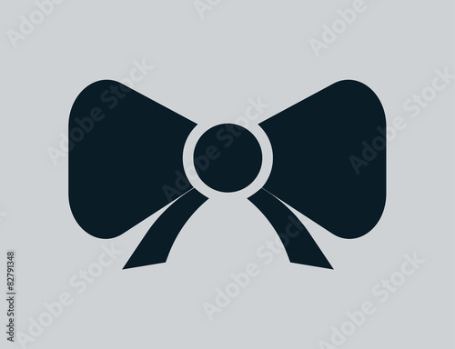 Vector blue bow