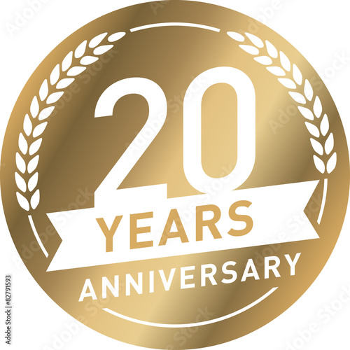 Button gold 20 Years
