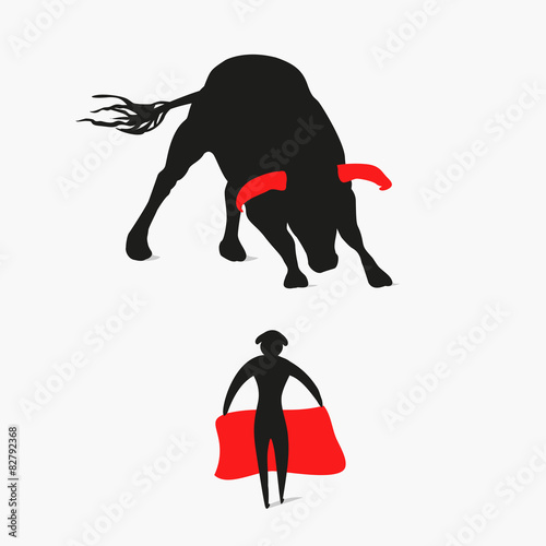 bull and matador