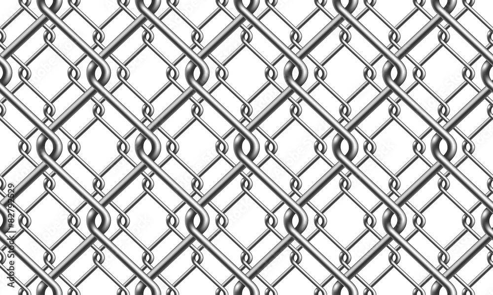 Fototapeta premium Chain Fence Seamless Pattern 2