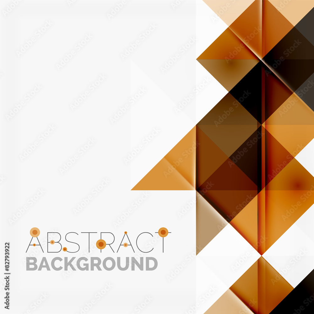 Fototapeta premium Abstract geometric background. Modern overlapping triangles