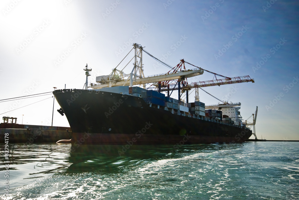 Fototapeta premium container operation in port, Port Elizabeth