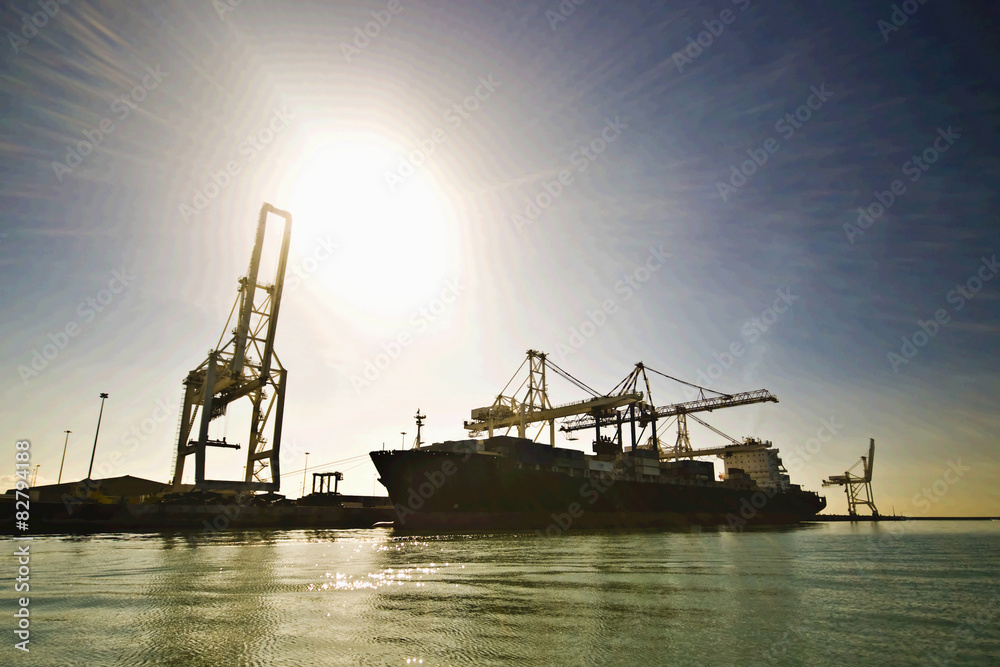 container operation in port, Port Elizabeth