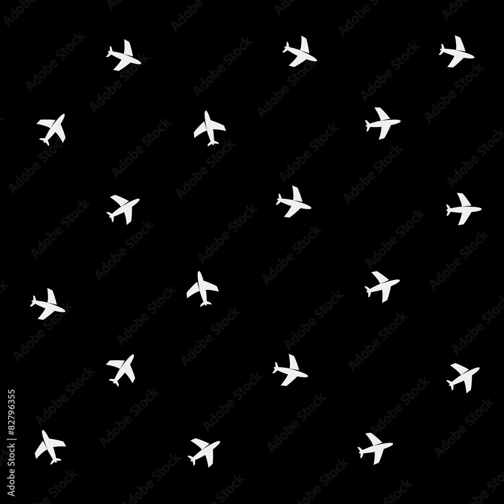 minimalistic vector holiday pattern. planes minimalistic vector holiday pattern. planes