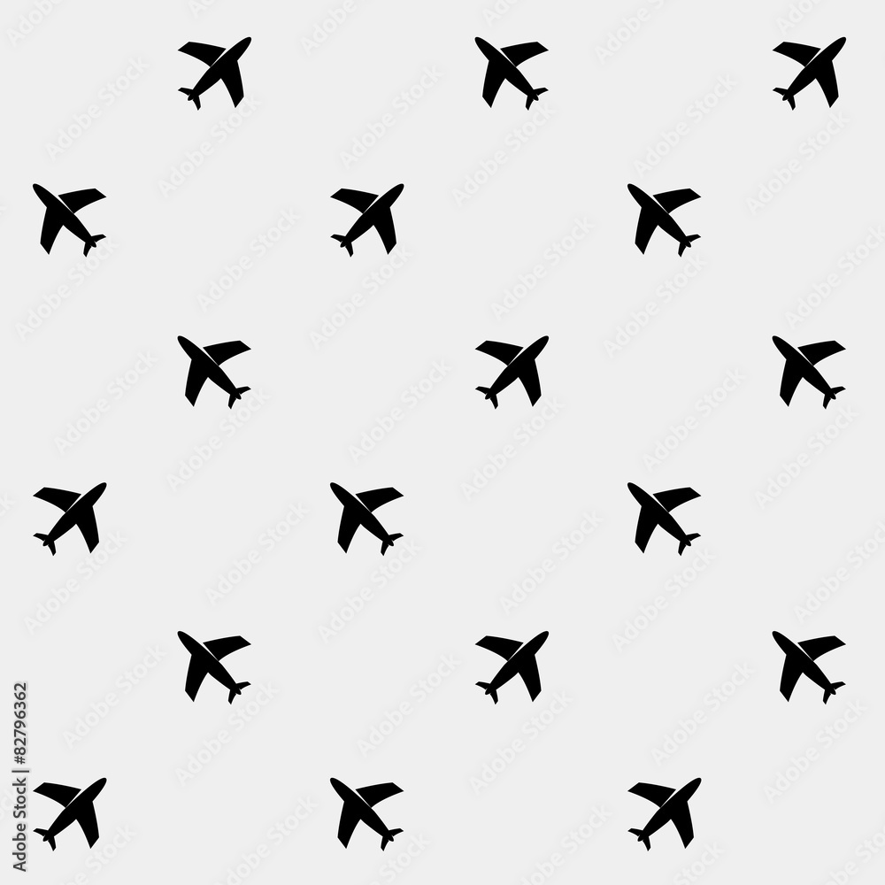  minimalistic vector holiday pattern. planes