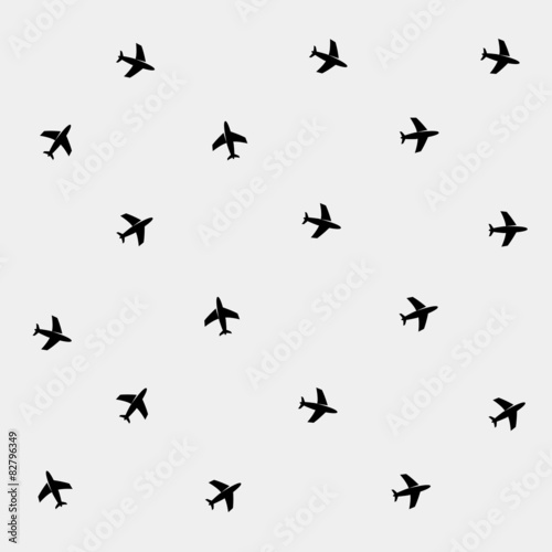 minimalistic vector holiday pattern. planes