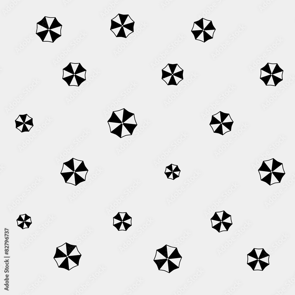  minimalistic vector holiday pattern, umbrellas