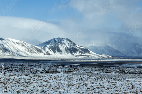 Impressive winter mountain landscape