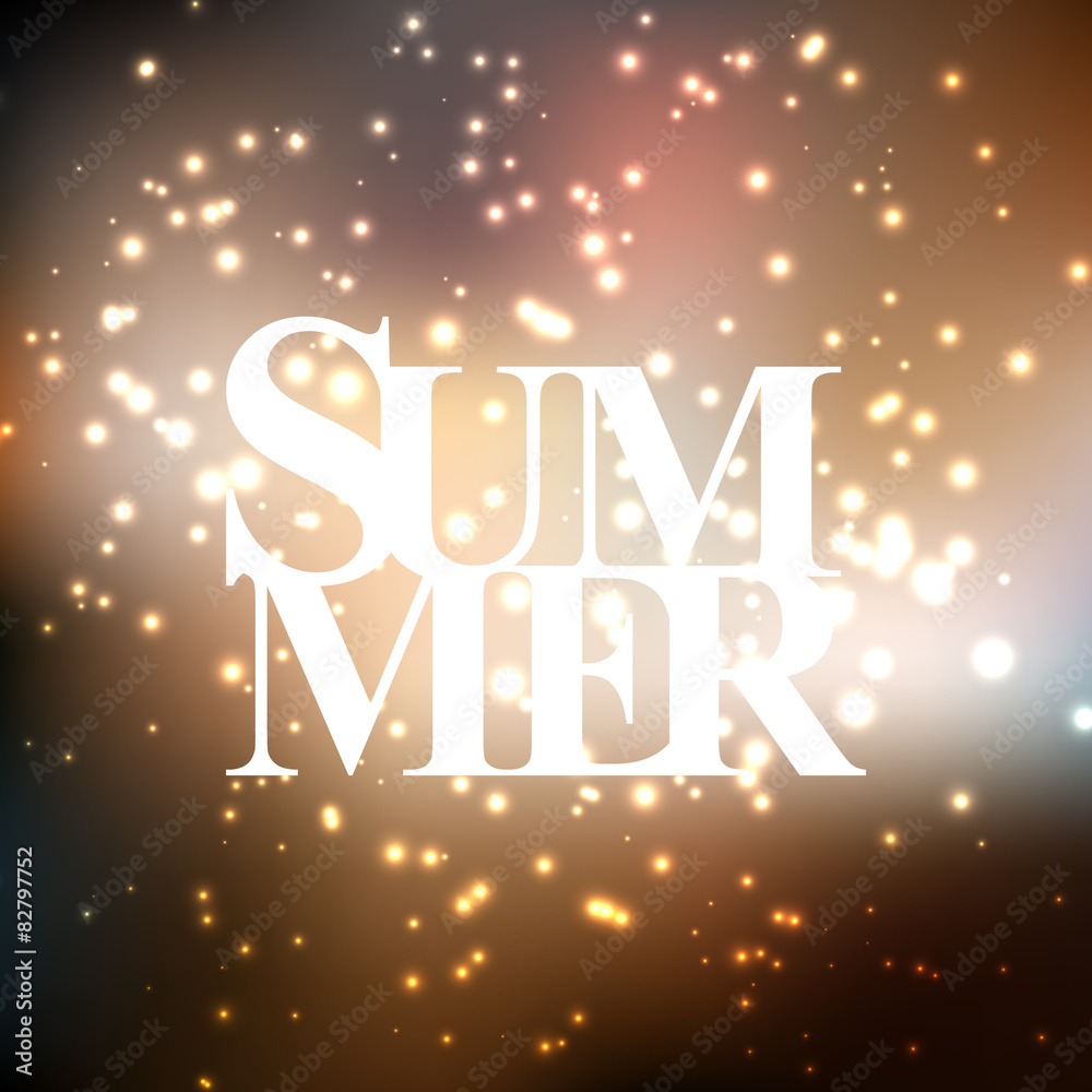 Blurred summer background vector