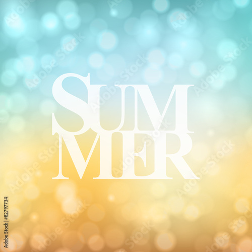 Blurred summer background vector