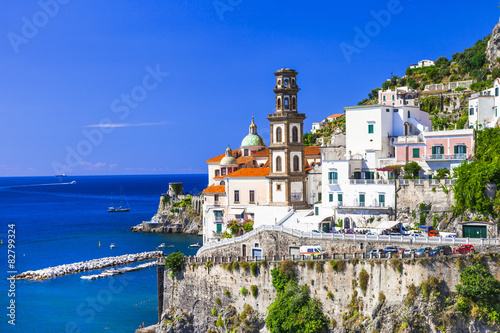 scenic Amalfi coast- pictoria Atrani. Italian holidays photo