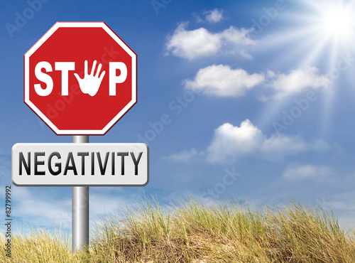 Foto no pessimism stop negativity