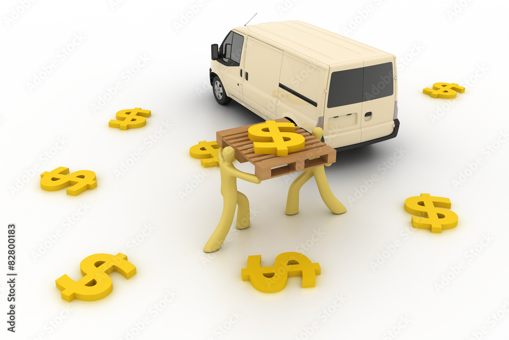 Obraz premium Logistics concepts, three dimensional rendering.