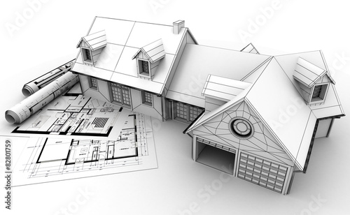 Plakat Home architecture project completion