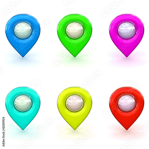 Free Download 3d Rendered Map Icon Selection - GFXLoad