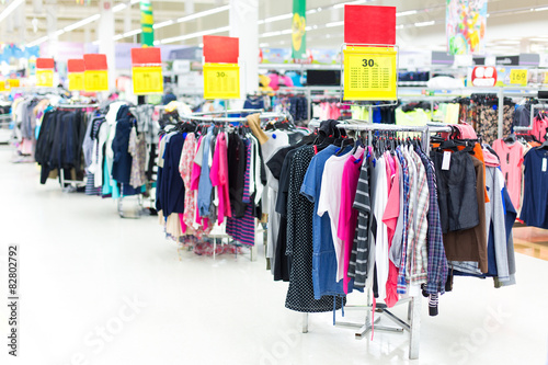 Sales of clothing in the store