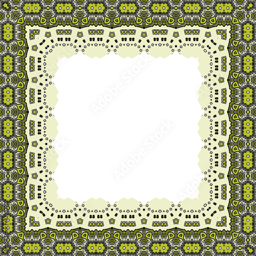 Ornamental Frame for photo with abstract elements
