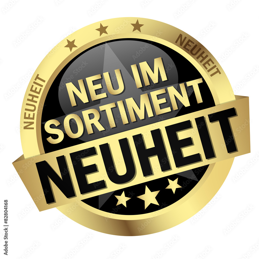 button with text Neuheit - Neu im Sortiment