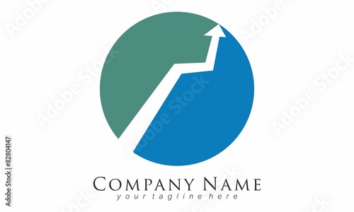 Arrow Graphic chart Logo Vector
