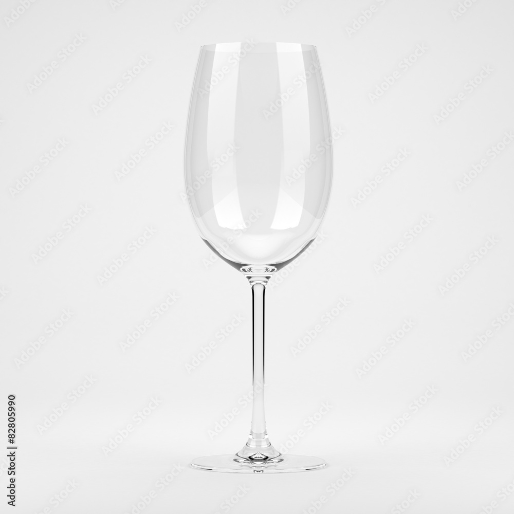 Empty wine glass