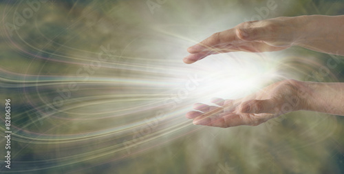 Fotografia Miracles Happen - healer working with energy