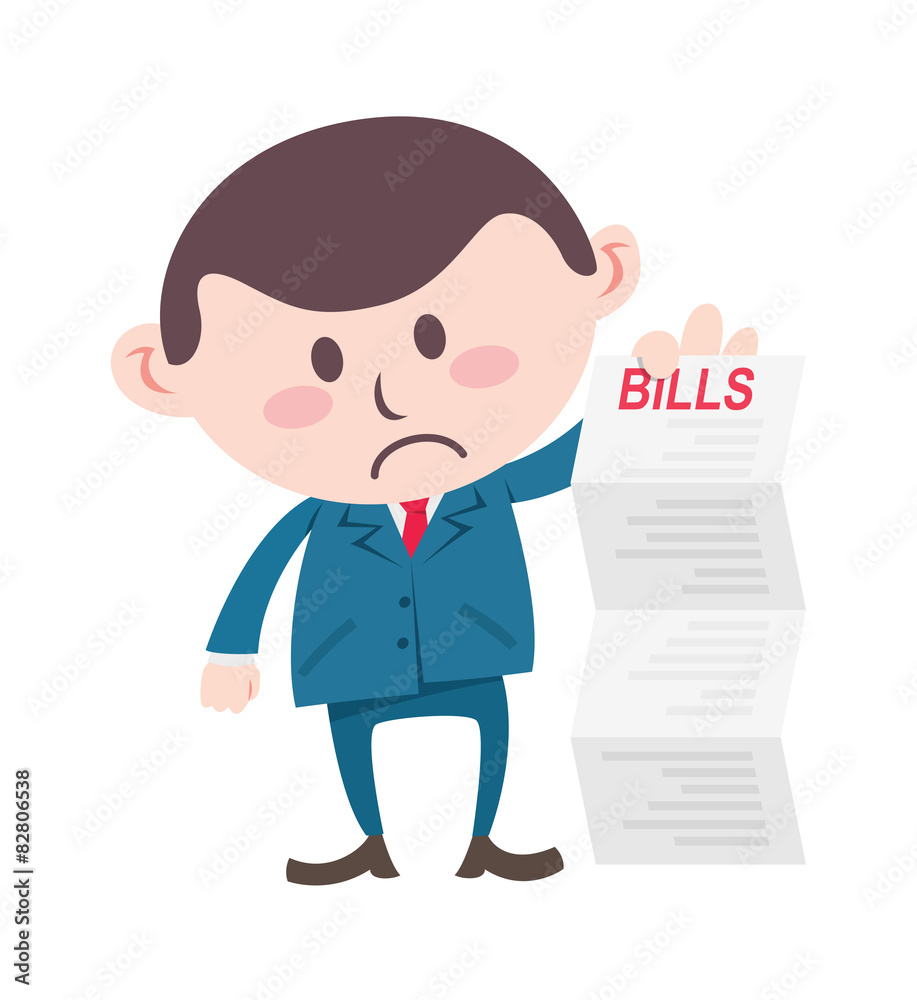 manager showing bills manager showing bills