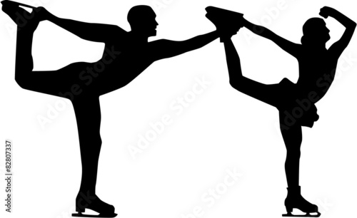 Figure Skater man and woman