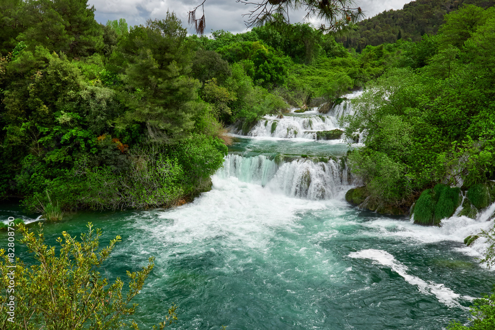 waterfall Krka; Croatia waterfall Krka; Croatia