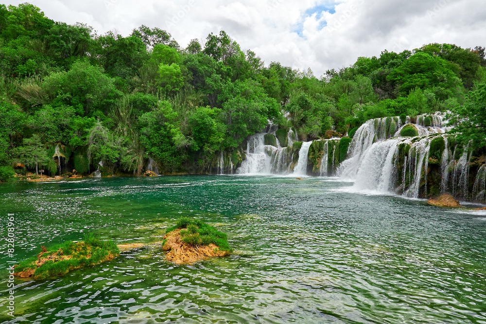 Obraz premium waterfall Krka; Croatia