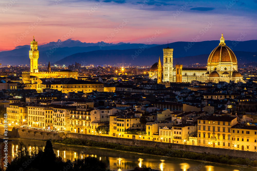 Panoramic sunset Florence
