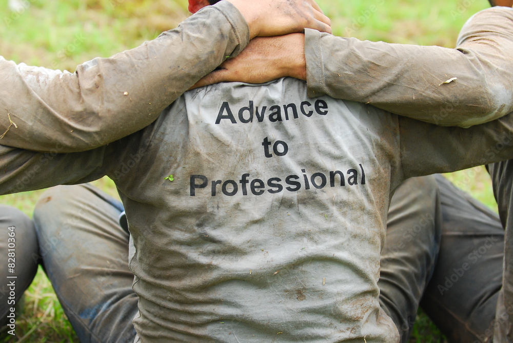 Fototapeta premium Team Training_04