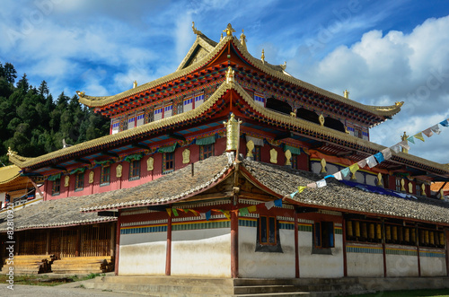 Tibetan temple in Shangri-La, China