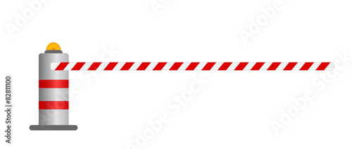 road barrier vector illustration