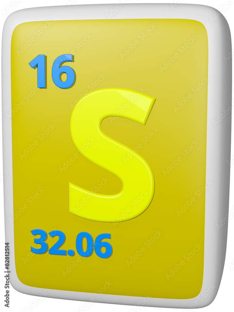 Element Schwefel 16 Element Schwefel 16