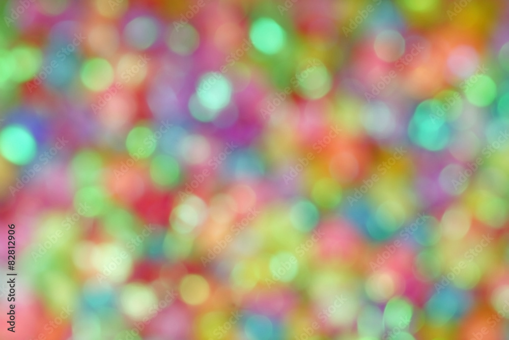 Colorful Bokeh for Party Background