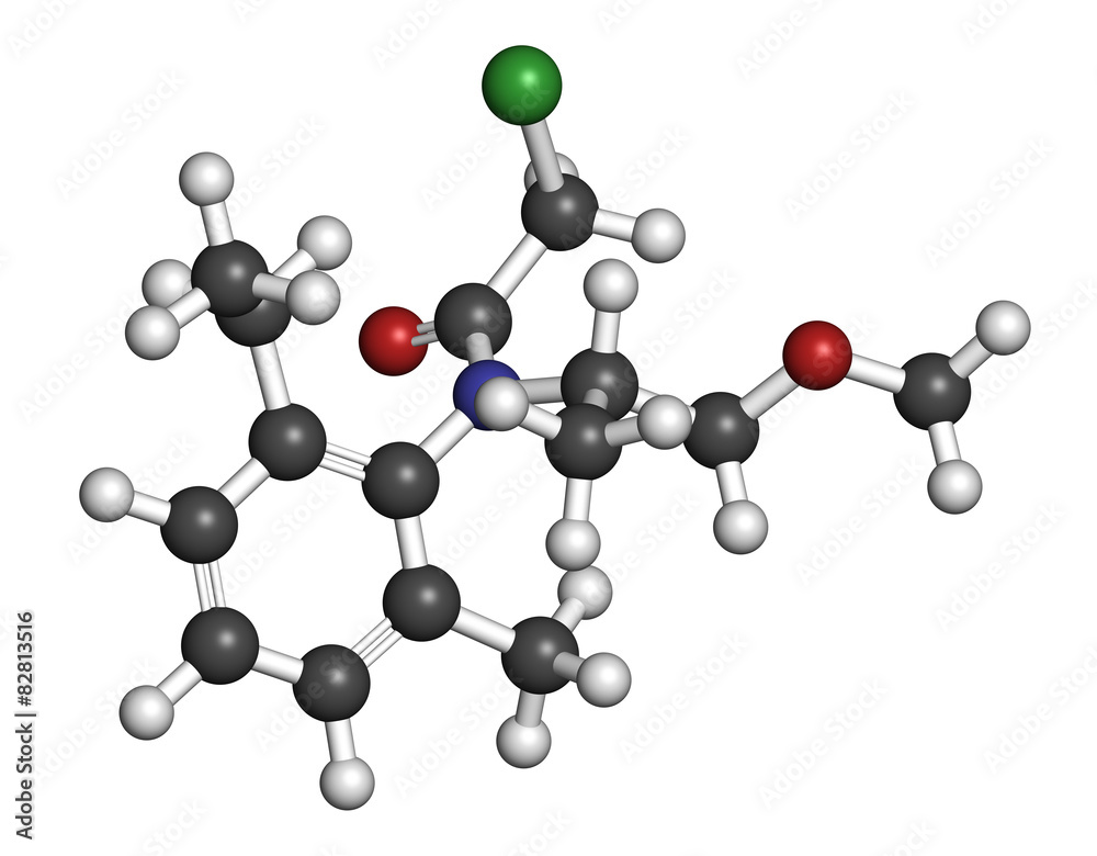 Octacosanol plant wax component molecule. Octacosanol plant wax component molecule.