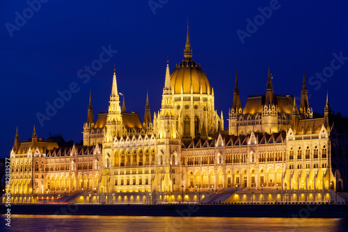 Parliament of Budapest at night, Hungary