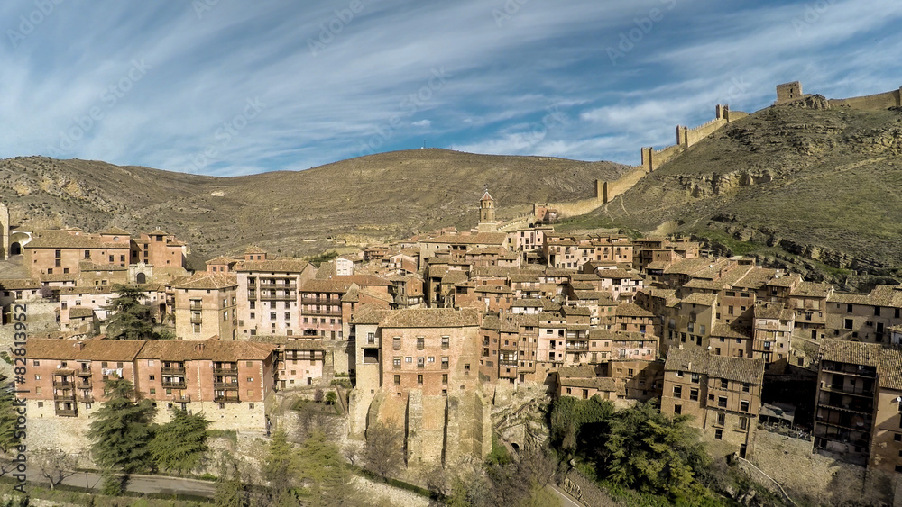 Medieval town in Aragon. Albarracin, Teruel