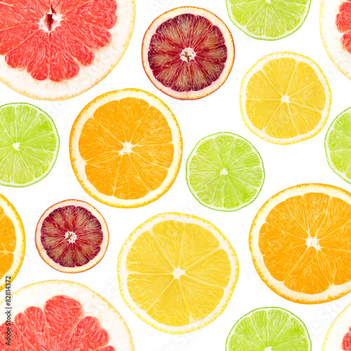 Citrus seamless background