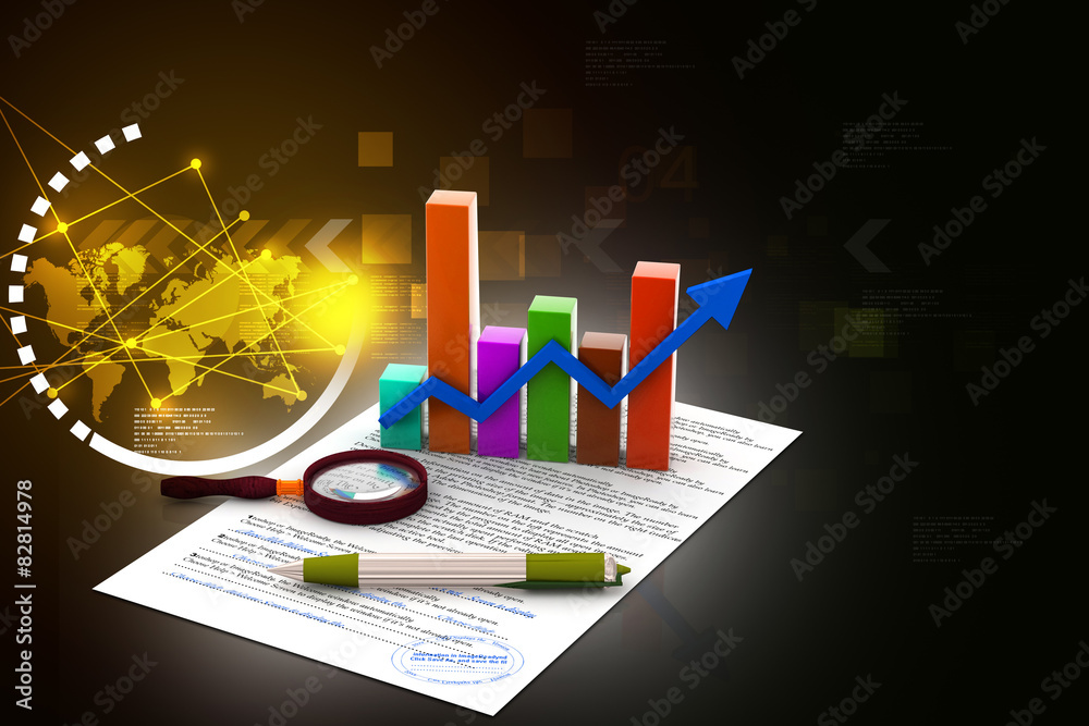 Fototapeta premium Business graph 